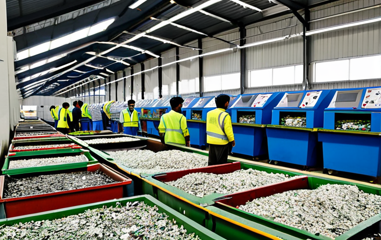 순환 경제 모델 - Sustainable Product Design**

Prompt: "Close-up shot of a beautifully designed, modern lamp made fro...