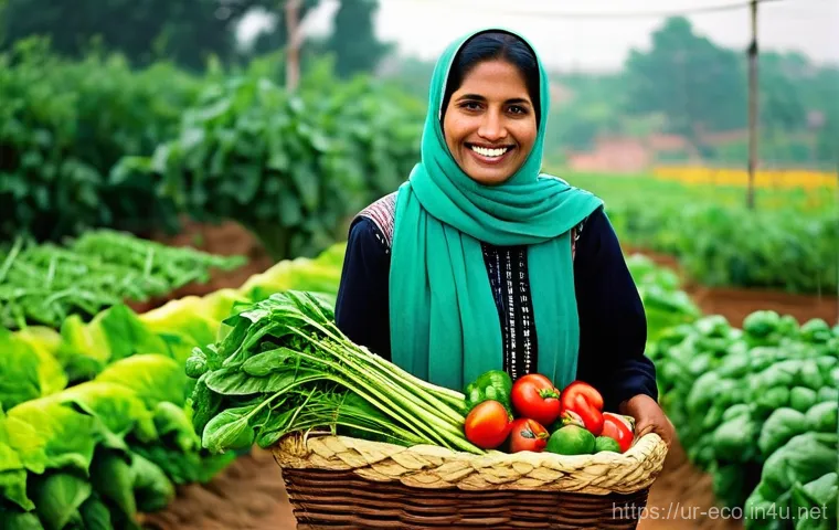 도시농업과 생태계 - **Prompt:** An innovative and eco-friendly vertical garden setup on an urban rooftop or balcony wall...