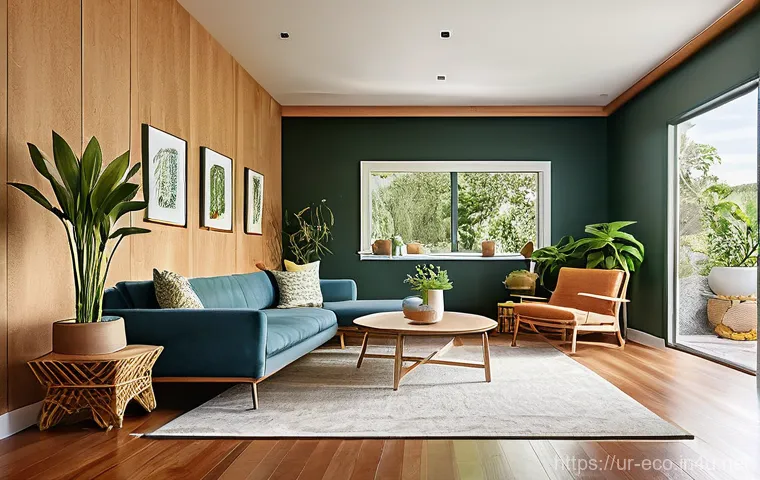 에코하우스 설계 - **Prompt:** "An exterior view of a modern, sustainable home, designed with natural light in mind. Th...