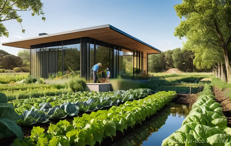 자연재해와 생태 복원 - **Prompt:** A vibrant, uplifting scene showcasing active environmental restoration and community inv...